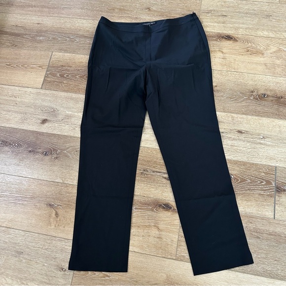 Lafayette 148 Women’s Black Virgin Wool Blend Bleecker Dress Pants Sz 10 GUC - Picture 2 of 9